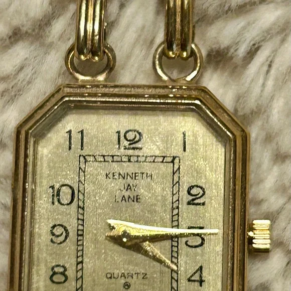 Vintage Scarab Egyptian KJL Kenneth Jay Lane Goldtone Watch  display picture 1